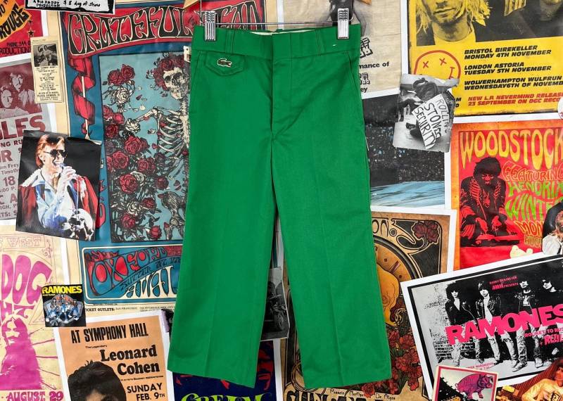 Vintage Kleinkind Jungen Kinder 70Er-80Er Jahre Grün Izod Lacoste Hose 4T Alter 3-4 Retro Preppy Mod Kleidung Deadstock Old Geld Stil Golf von VettedVintageWares