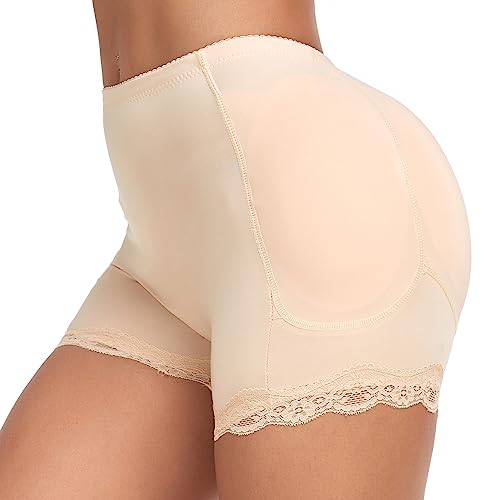 Vevarble Damen Butt Lifter Höschen Po Push Up Unterhose Enhancer Panties Shapewear Padded Miederpants Boyshorts BE/L von Vevarble