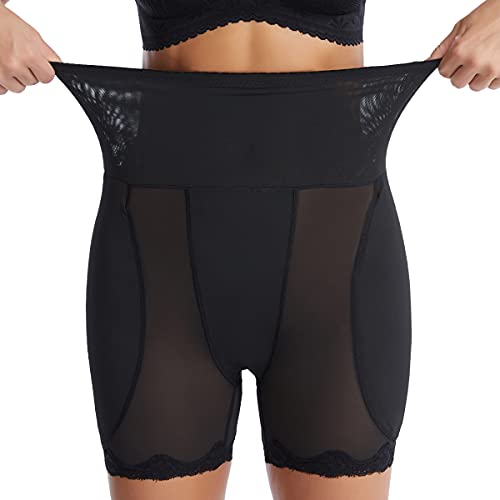 Vevarble Damen Shapewear Butt Lifter Bauchweg Unterhose Bauchkontrolle Höschen Shaping Unterwäsche Spitze Leggings Body Shaper Miederpants (XXL-Black) von Vevarble