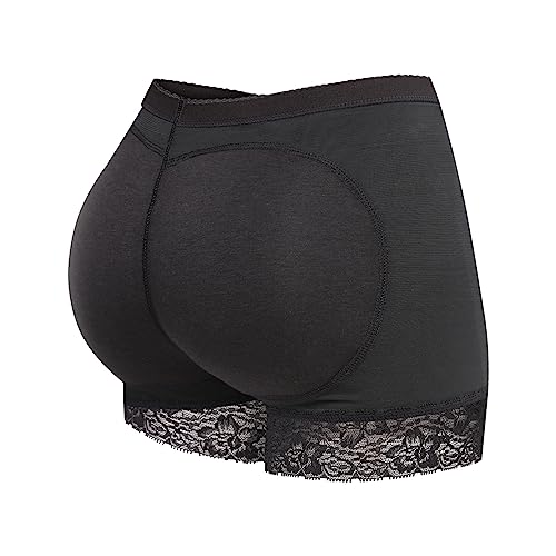 Vevarble Damen Unterhose Padded Push Up Höschen Miederpants Miederhose Butt Lifter Enhancer Shapewear Black/S von Vevarble