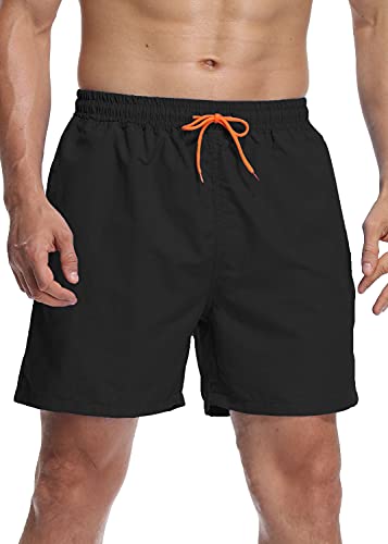 Vevarble Herren Badeshorts mit Innenhose Badehose Sommer Kurze Strandshorts Schnelltrocknend Boardshorts Wassershorts H/M von Vevarble