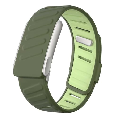 Whoop MG-Band, robustes Komfort-Silikon-Armband, kompatibel mit WHOOP 5, strapazierfähiges, weiches Silikon, Sportschlaufen-Ersatzbänder für Männer und Frauen, mit Metallrahmen-Anschluss (Grün Whoop MG-Band, robustes Komfort-Silikon-Armband, kompatibel mit WHOOP 5, strapazierfähiges, weiches Silikon, Sportschlaufen-Ersatzbänder für Männer und Frauen, mit Metallrahmen-Anschluss (Grün von VeveXiao