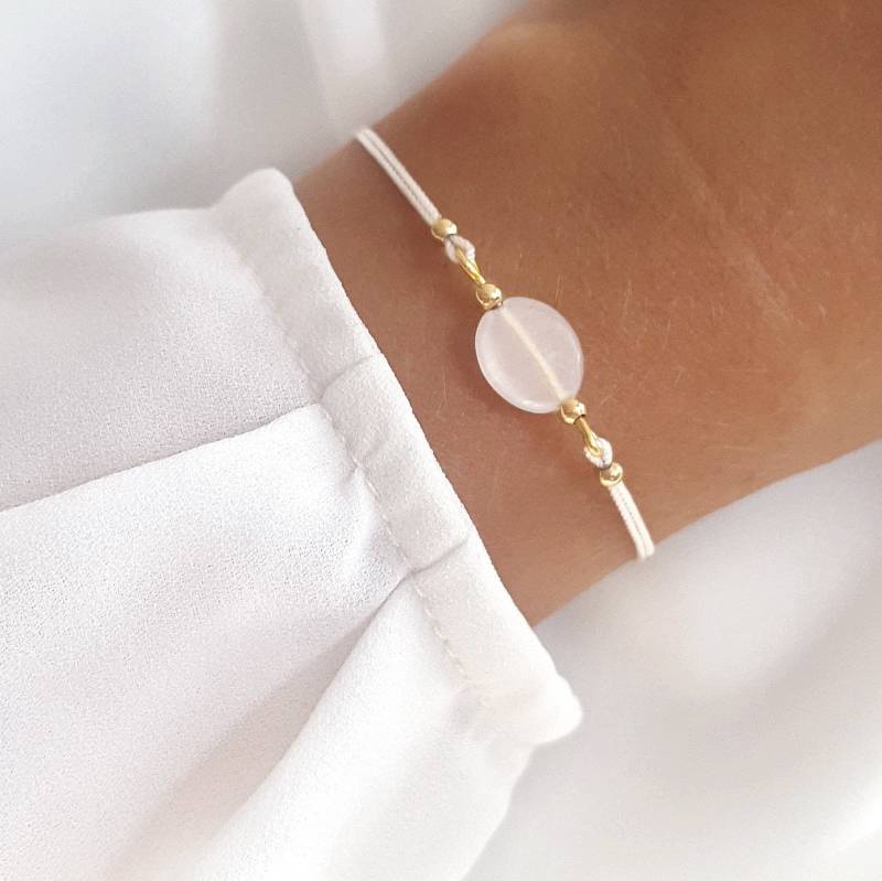 Armband Jadestein Vergoldet/Personalisiertes Hochzeitsgeschenk von VeviqueJewelry