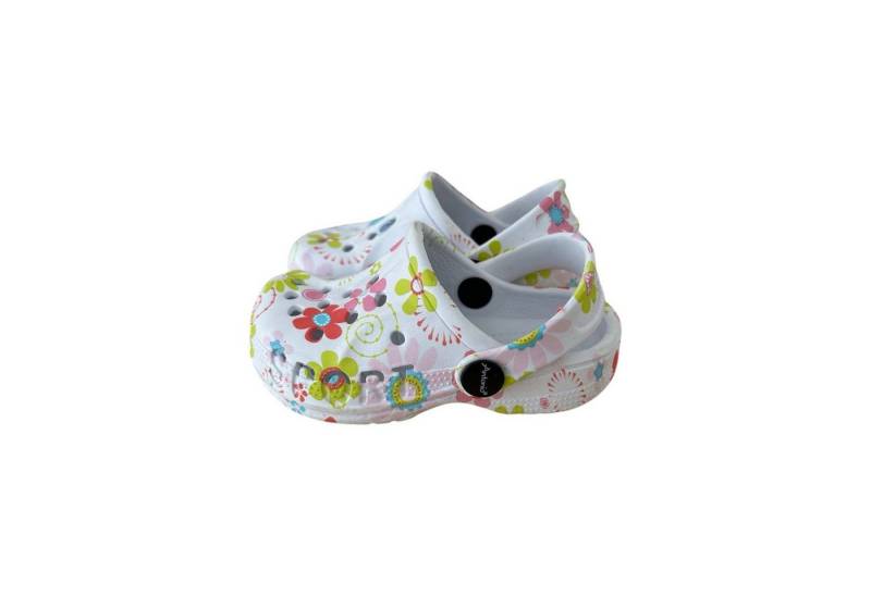 VewoTex Baby & Kinder Clogs mit Blumenmuster » günstige Kinderschuhe Clog (1 Paar Clogs, 2-tlg., Kein Set) Kinder Badeschlappen » Badelatschen mit Riemen & Cut-Outs von VewoTex