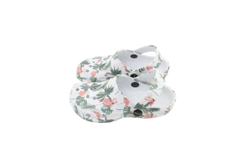 VewoTex Baby & Kinder Clogs mit Blumenmuster » günstige Kinderschuhe Clog (1 Paar Clogs, 2-tlg., Kein Set) Kinder Badeschlappen » Badelatschen mit Riemen & Cut-Outs von VewoTex