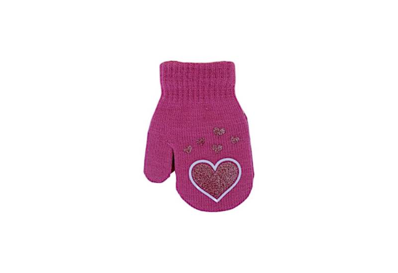 VewoTex Fäustlinge für Kinder mit Herzen » Glitzer Herz Kinderhandschuhe (Kein Set, 1-St., 1 Paar Fäustlinge) » leichte Herbst & Frühling Handschuhe mit glitzernden Herzen von VewoTex