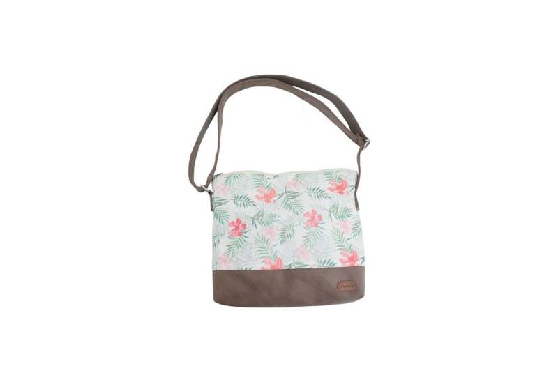 VewoTex Umhängetasche Damen Schulter Tasche » Tropische Blumen 28 x 32 cm (Einzeln, 1-tlg., Kein Set), leichte Umhängetasche » Handtasche » Reißverschluss und Schultergurt von VewoTex