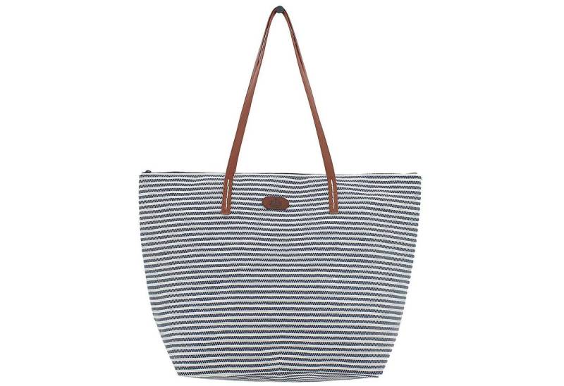 VewoTex XL-Strandtasche Maritime Streifen Tasche » große Handtasche 54x39cm » Schultertasche (Einzelne Tasche, 1-tlg., Kein Set), » Badetasche mit Reißverschluss von VewoTex