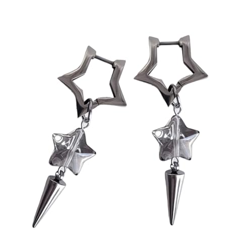 Einzigartige Star Konisch Geformte Ohrringe Leichte Ohrhänger Statement Ohrschmuck Accessoires Für Modeliebhaber Modelegierung Ohrringe von Vexebnular