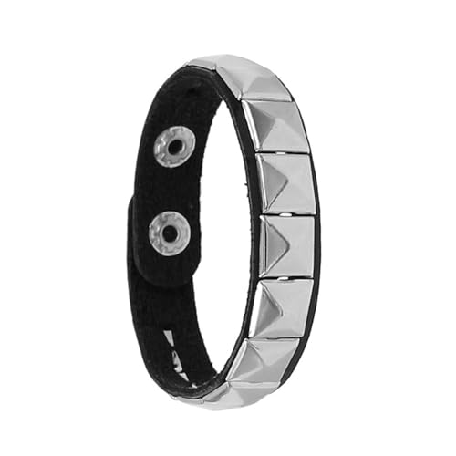 Vexebnular Leder Punk Armband Mit Quadratischen Bolzen Statement Armband Leder Textur Perfekt Für Rock Enthusiasten Und Trendsetter Vexebnular Leder Punk Armband Mit Quadratischen Bolzen Statement Armband Leder Textur Perfekt Für Rock Enthusiasten Und Trendsetter von Vexebnular