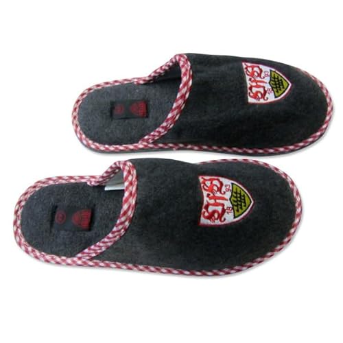 VfB Stuttgart Filzpantoffeln - Hausschuhe - Schlappen - Latschen Fußball (40) von VfB Stuttgart