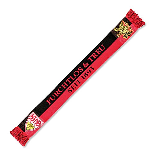 VfB Stuttgart Schal "Furchtlos & Treu" rot/schwarz FANARTIKEL von VfB Stuttgart