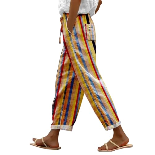 Bequeme Freizeithose Damen Kurzgrößen Kurzgröße Stoffhose Damen Stretch für Damen Trousers Style Pant Jeanslatzhose Damen Hose Damen Kurzgröße Wide Leg Trouser Style Pant von VgguDoe