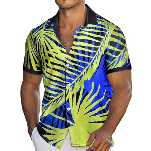 Hawaii Kostüm Herren Shirt Sommer Hemd Herren Große Größen Mens Tops Flamingo Herren Arbeitshemd Herren Männer Hemd Urlaub Must Haves Herren Hemd Mit Aufdruck von VgguDoe