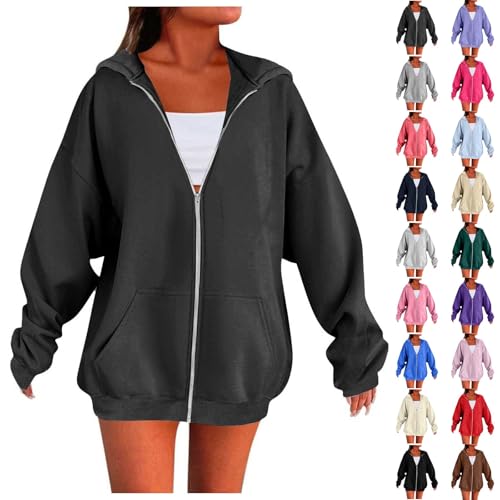 VgguDoe Kapuzenpullover für Damen,Hoodie Damen Halloween mit Geist,Langarm Geister Bedruckte Sweatshirt,Oversize Y2K Pullover,Halloween Kostüm,Casual Sportshirt 1-1-dunkelgrau M von VgguDoe