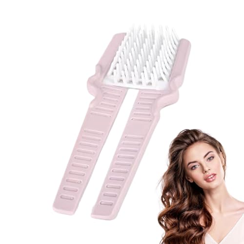 Entwirrungsbürste, Haarbürste zum Entwirren – gebogene Haarbürste mit faltbarer Palette, belüftete Haarbürste, trockene und feuchte Entwirrungsbürste für Frauen und Männer, glattes Haar von Vgvgaj