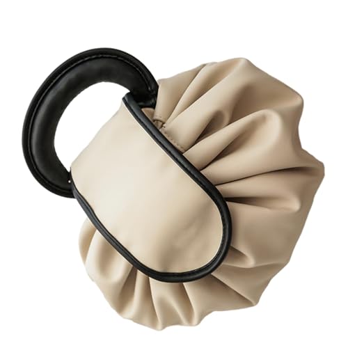 Reise-Make-up-Tasche, Make-up-Organizer-Tasche - Tragbare Make-up-Tasche aus PU-Leder, Kosmetiktasche - Make-up-Organizer, große Kapazität, wasserdichter Kulturbeutel mit Griff für Reisen von Vgvgaj