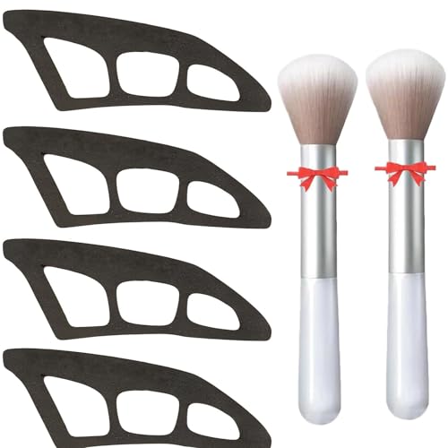 VGVGAJ 6-teiliges Lidschatten-Werkzeug, Lidschatten-Set, Lidschatten-Set, wiederverwendbare Lidschatten-Assistenten, Eyetour-Lidschatten-Anleitung von Vgvgaj