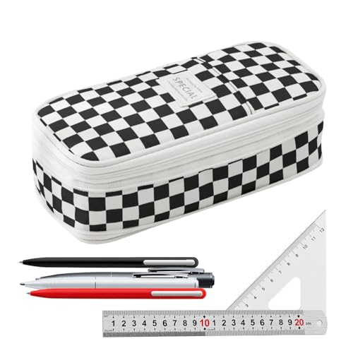 Vgvgaj Federmäppchen,Schlampermäppchen - Ausklappbare Box Mit Doppelreißverschluss Für Ästhetisches Schulmaterial Bastelbedarf Und Kunstzubehör Für Studenten Mädchen Und Schüler von Vgvgaj