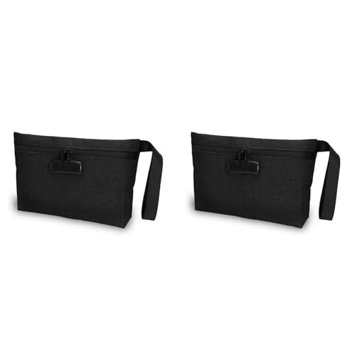 Vheolk 2X Geldtasche mit Schloss, AbschließBare Geldtasche, Wasserdichte Banktasche mit ReißVerschluss und Schloss für Bargeld, Handy B von Vheolk