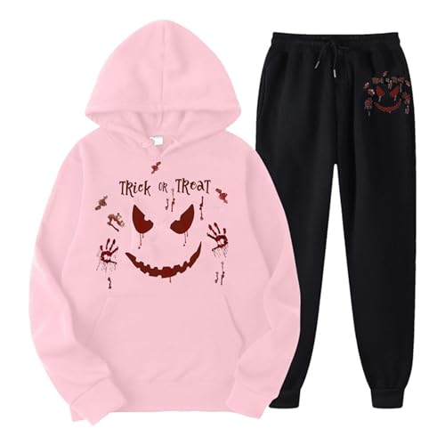Vhersily Damen Trainingsanzug lang mit Kapuze und Hose mit Kapuze Set mit Kapuze 2-teiliges Set Casual Winterbekleidung Mode, Pink, XXL Vhersily Damen Trainingsanzug lang mit Kapuze und Hose mit Kapuze Set mit Kapuze 2-teiliges Set Casual Winterbekleidung Mode, Pink, XXL von Vhersily