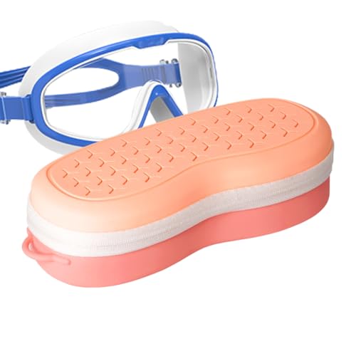Vhjlfig Schutzhüllen für Brillen, Schnorchelbrillen, Aufbewahrungsbox, atmungsaktiver Silikon-Brillen-Organizer für Reisen, Schutz, Unterwassersport, , rose, Refer to description, Unisex von Vhjlfig