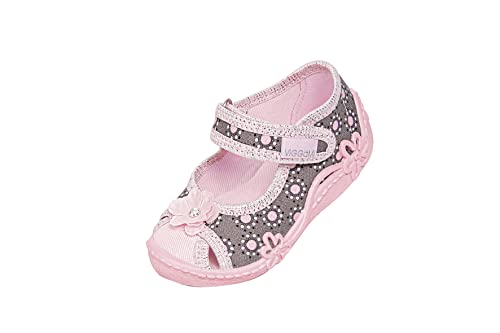 Vi-GGa-Mi Jungen Mädchen MILENKA Slipper, pink/warm Brown, 20 EU von Vi-GGa-Mi