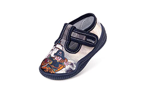 Vi-GGa-Mi PIOTRUS Slipper, Grey/Dark Blue, 19 EU von Vi-GGa-Mi