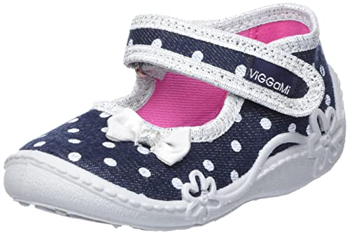 Vi-GGa-Mi Jungen Mädchen MISIA Jeans Slipper, 20 EU von Vi-GGa-Mi