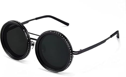 ViCUULY Verstellbare Sonnenbrille Mit 1–9 Gängen, Verstellbare Tönung, Polarisierte Runde Sonnenbrille Mit Stufenloser Nd9-Linse Für Frauen Und Männer (1PCS) von ViCUULY