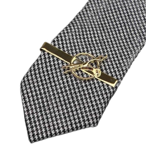 ViLLeX Krawattenklammern für Herren, Edelstahl Schlüsselschere Pfeil Bart Gold Metall Krawattenklammer for Männer Krawattenklammern Pin for Herrengeschenk (Farbe: 8) (Color : 20) von ViLLeX