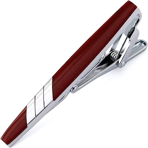 Krawattenklammern für Herren, Männer Metall Silber Gold Einfache Krawatte Krawattenklammer Verschluss Clip Klemmstift Männer Edelstahl for Geschäftsmann Krawatte Krawattenklammern (Farbe: LJ 114) (Co von ViLLeX