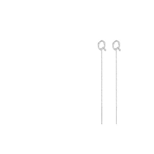 Glänzende Alphabet-Ohrringe Mit 26 Buchstaben, Quastenkette, Tropfenohrringe, Für Frauen Und Mädchen, Alphabet-Buchstaben-Durchziehohrringe (1 Paar) (Q) von ViLLex