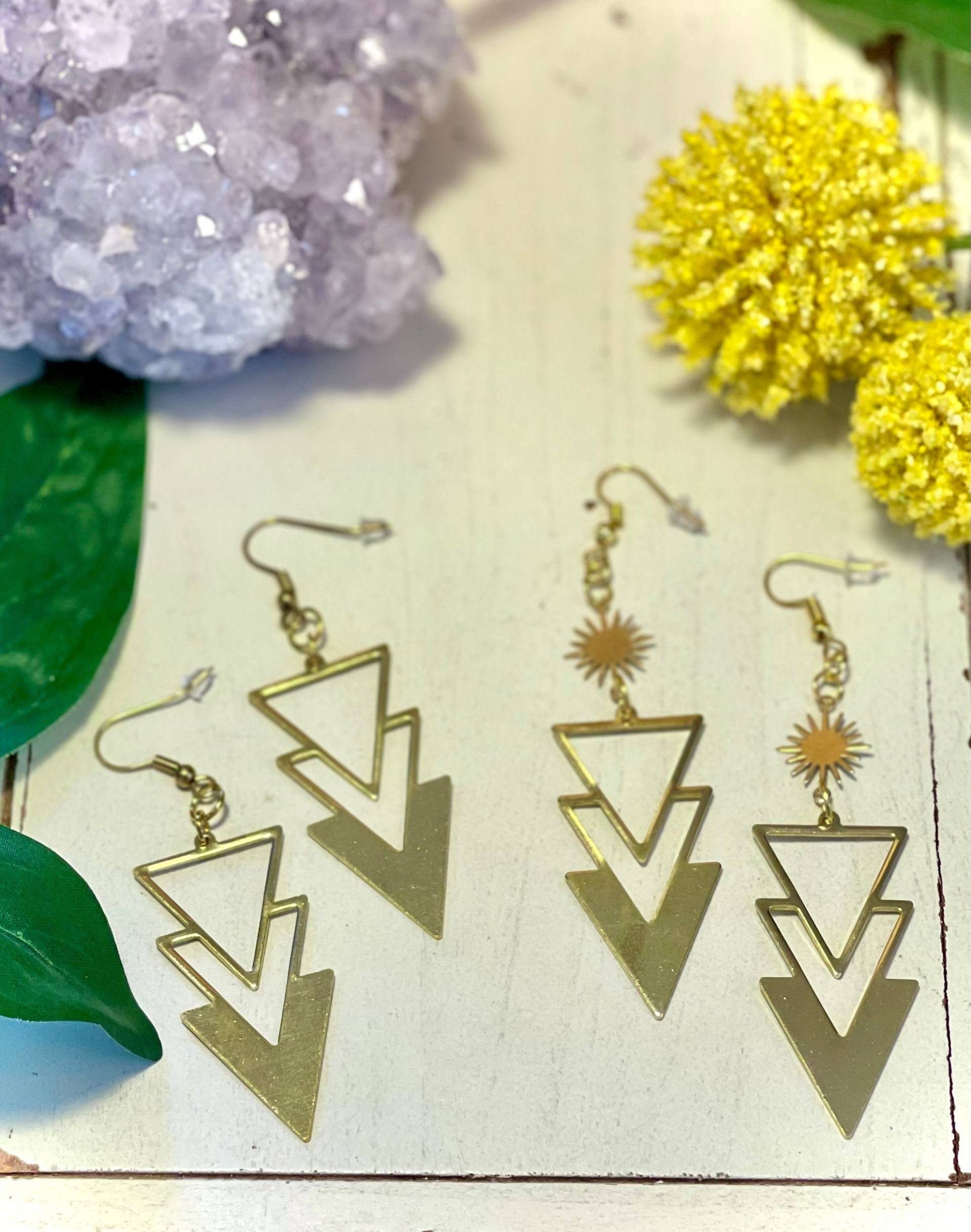 Dreieck Pfeil Ohrringe, Baumeln Tropfen Damen Ohrringe Für Frauen, Geschenke Sie, Boho Schmuck, Geschenk Geben Dreieck Pfeil Ohrringe, Baumeln Tropfen Damen Ohrringe Für Frauen, Geschenke Sie, Boho Schmuck, Geschenk Geben von ViViDesignsBoHo