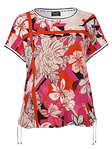 Via Appia Due Damen Feminines Blusenshirt mit grafischem, floralem Front-Print von Via Appia Due