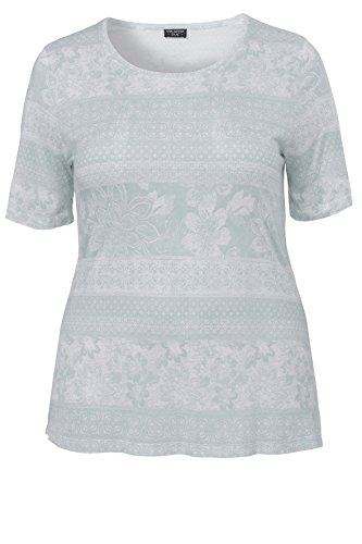 Via Appia Due Damen Rundhals 1/2 Arm Druck T-Shirt, Grün (Jade 550), (Herstellergröße:50) von Via Appia Due