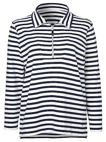 Via Appia Due Damen Zeitloses Sweatshirt mit gestreiftem Allover-Muster von Via Appia Due