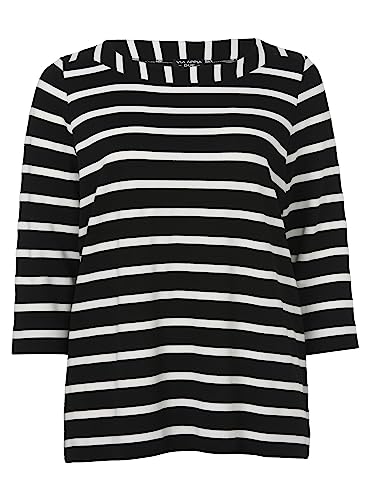 Via Appia Due Damen Zeitloses Sweatshirt mit gestreiftem Allover-Muster von Via Appia Due