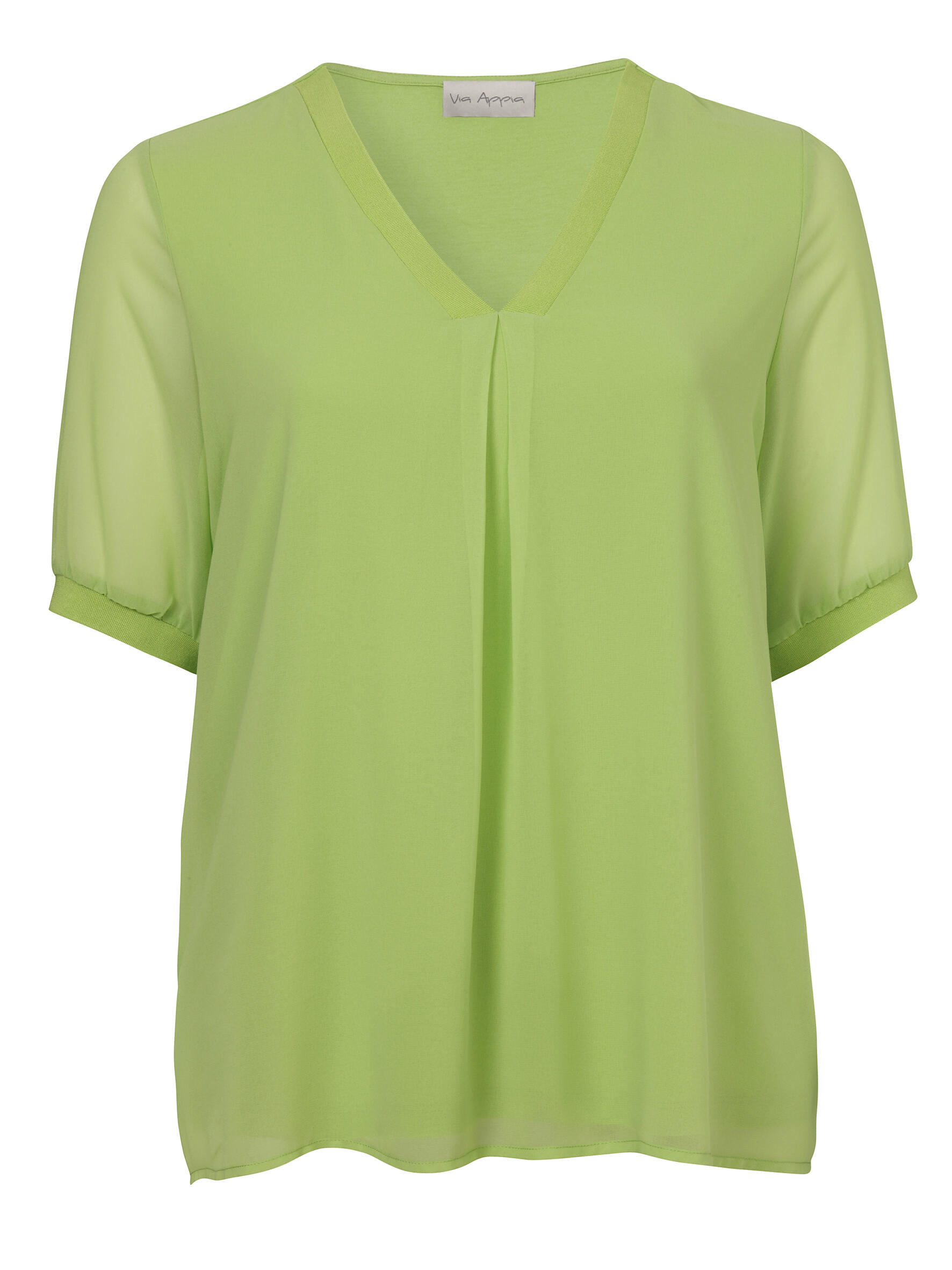 Via Appia - Bluse V-Ausschnitt 1/2 Arm apfel - Gr. - 42 von Via Appia