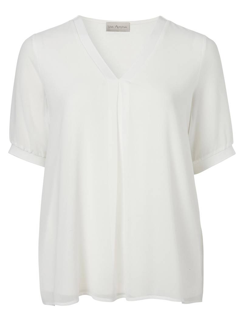 Via Appia - Bluse V-Ausschnitt 1/2 Arm ecru - Gr. - 38 von Via Appia