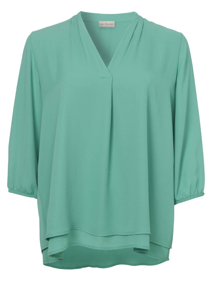 Via Appia - Bluse V-Ausschnitt 3/4 Arm grün - Gr. - 42 von Via Appia
