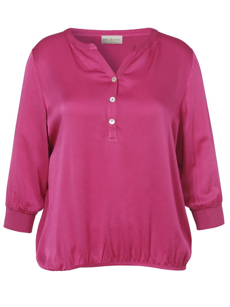 Via Appia - Bluse V-Ausschnitt 3/4 Arm magenta - Gr. - 46 von Via Appia