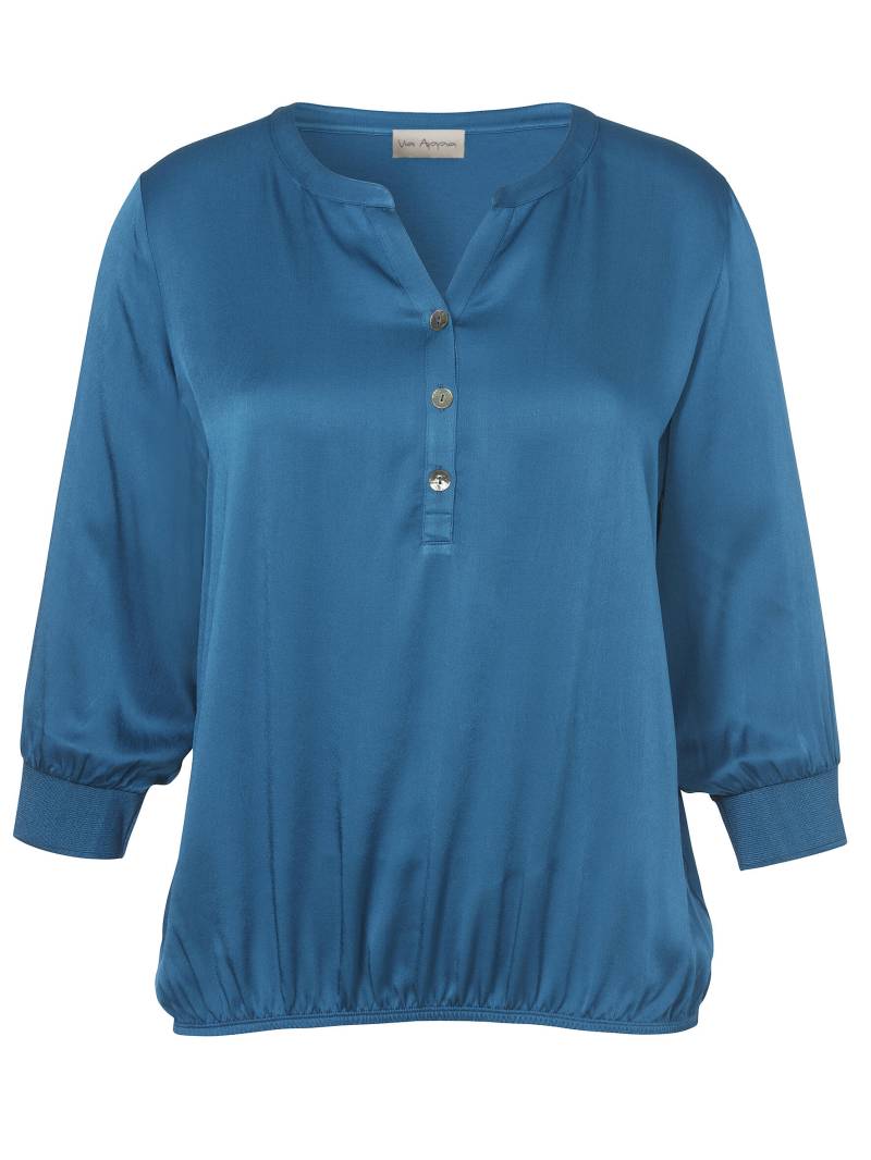 Via Appia - Bluse V-Ausschnitt 3/4 Arm petrol - Gr. - 40 von Via Appia