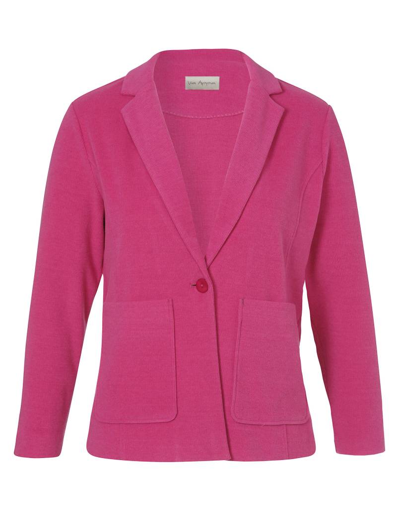 Via Appia - Jacke Revers 1/1 Arm Taschen magenta - Gr. - 40 von Via Appia