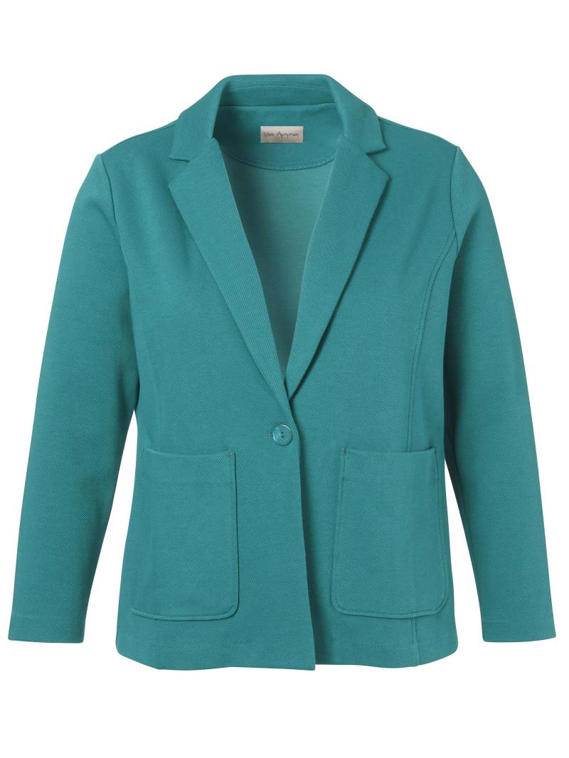 Via Appia - Jacke Revers 1/1 Arm Taschen smaragd - Gr. - 46 von Via Appia