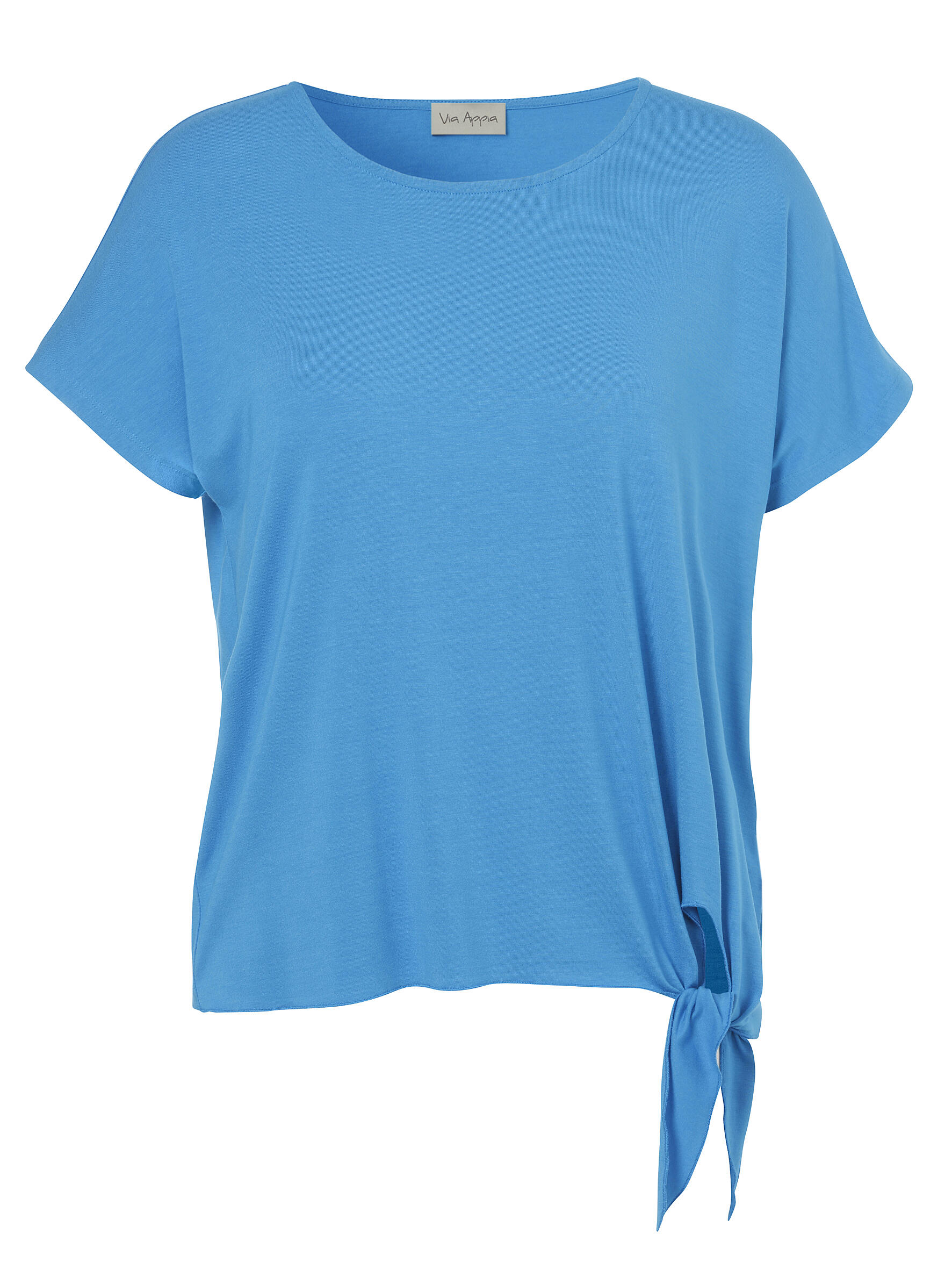 Via Appia - T-Shirt Rundhals 1/2 Arm Knoten türkis - Gr. - 42 von Via Appia