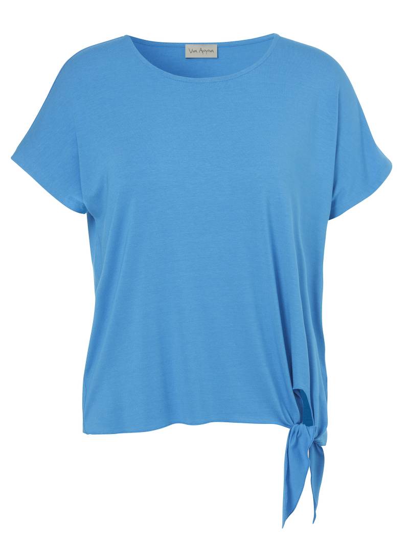 Via Appia - T-Shirt Rundhals 1/2 Arm Knoten türkis - Gr. - 42 von Via Appia