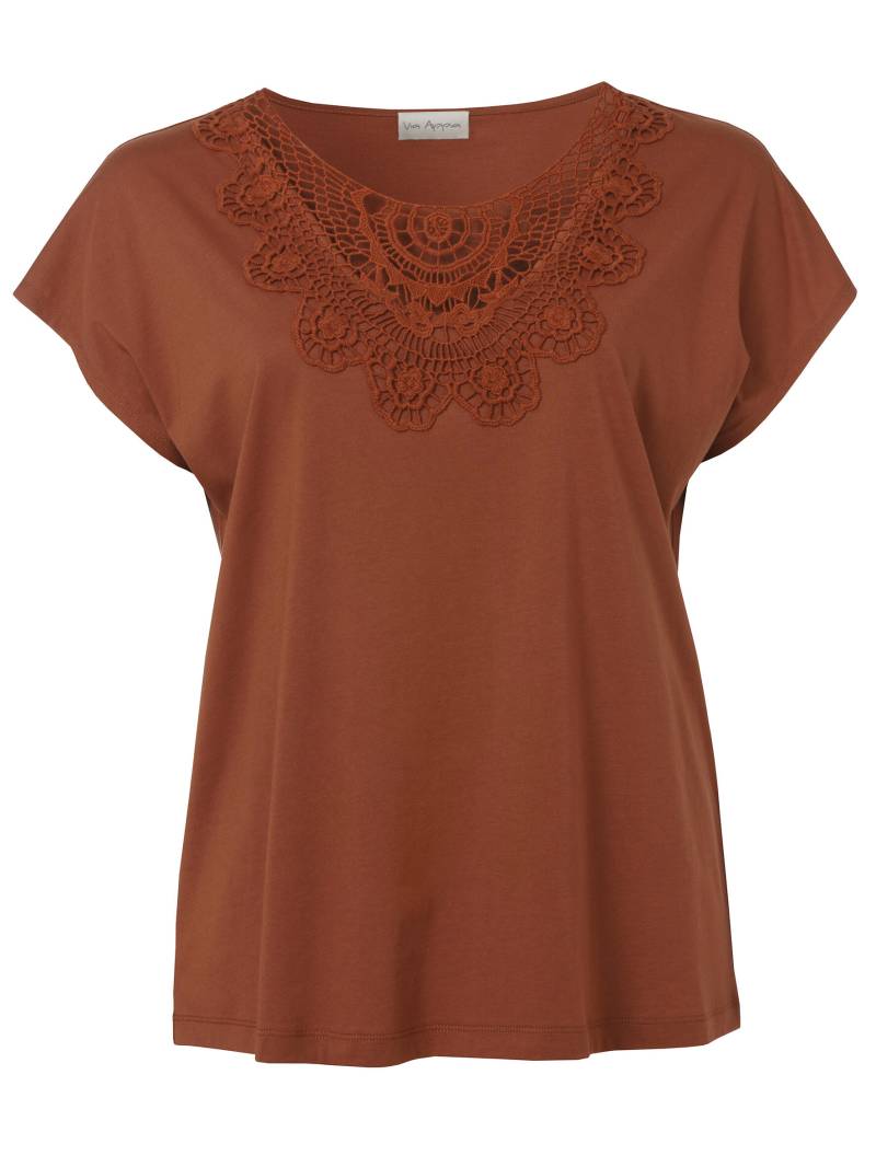Via Appia - T-Shirt Rundhals 1/2 Arm Spitze kupfer - Gr. - 40 von Via Appia
