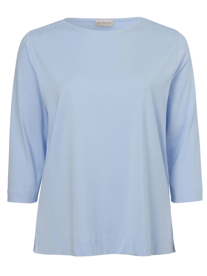 Via Appia - T-Shirt U-Boot 3/4 Arm Druck Schmuck hellblau - Gr. - 44 von Via Appia