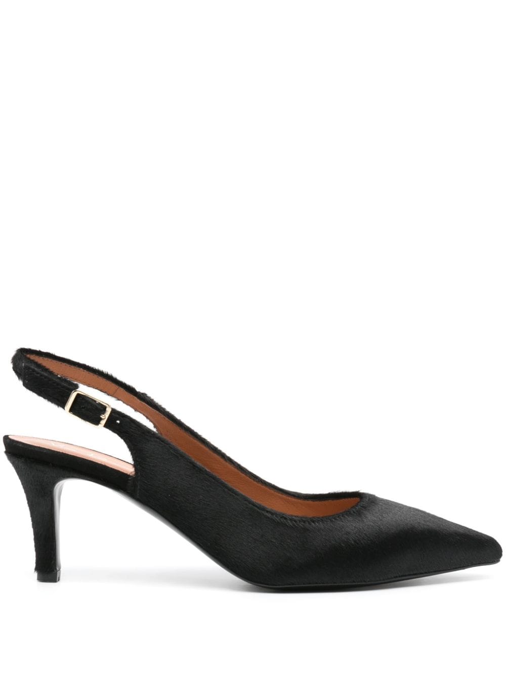 Via Roma 15 Strukturierte Slingback-Pumps 70mm - Schwarz von Via Roma 15